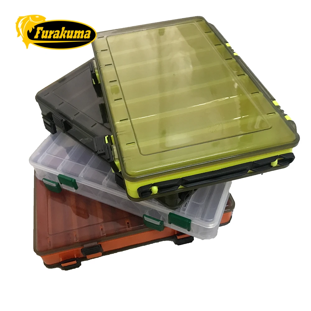 

Fishing Lure Box Tackle Box Double-decker Sub-bait Box Portable Bait Fishing accessories Gear Storage Box Double Sided