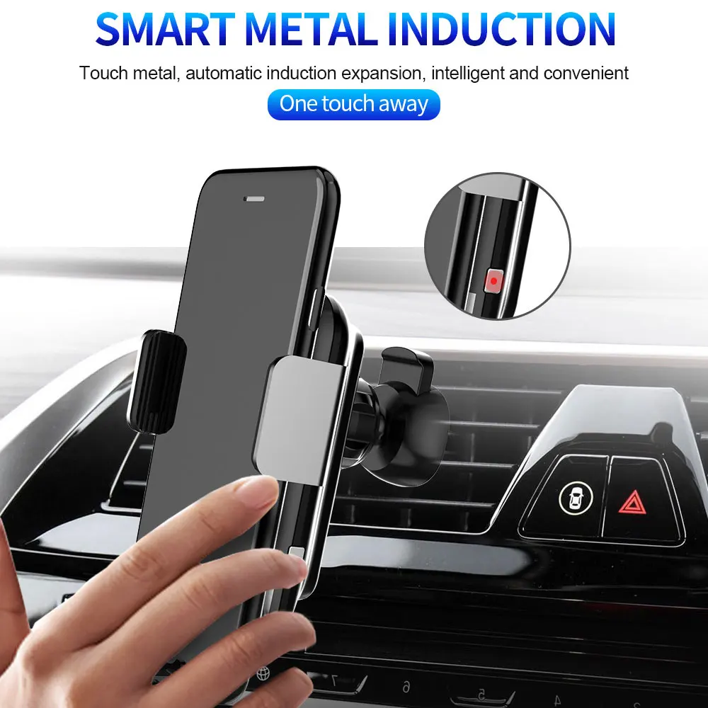 

KISSCASE Phone Holder Car Wireless Charger 10W Fast Charging For Samsung Note10 Plus S9 Note10 S10 S8 Phone Holder Mobile Stand