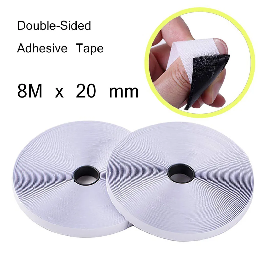 

8M 20mm Velcros No Adhesive Fastener Nylon Magic Tape Strip Sewing Accessory Hook and Loop