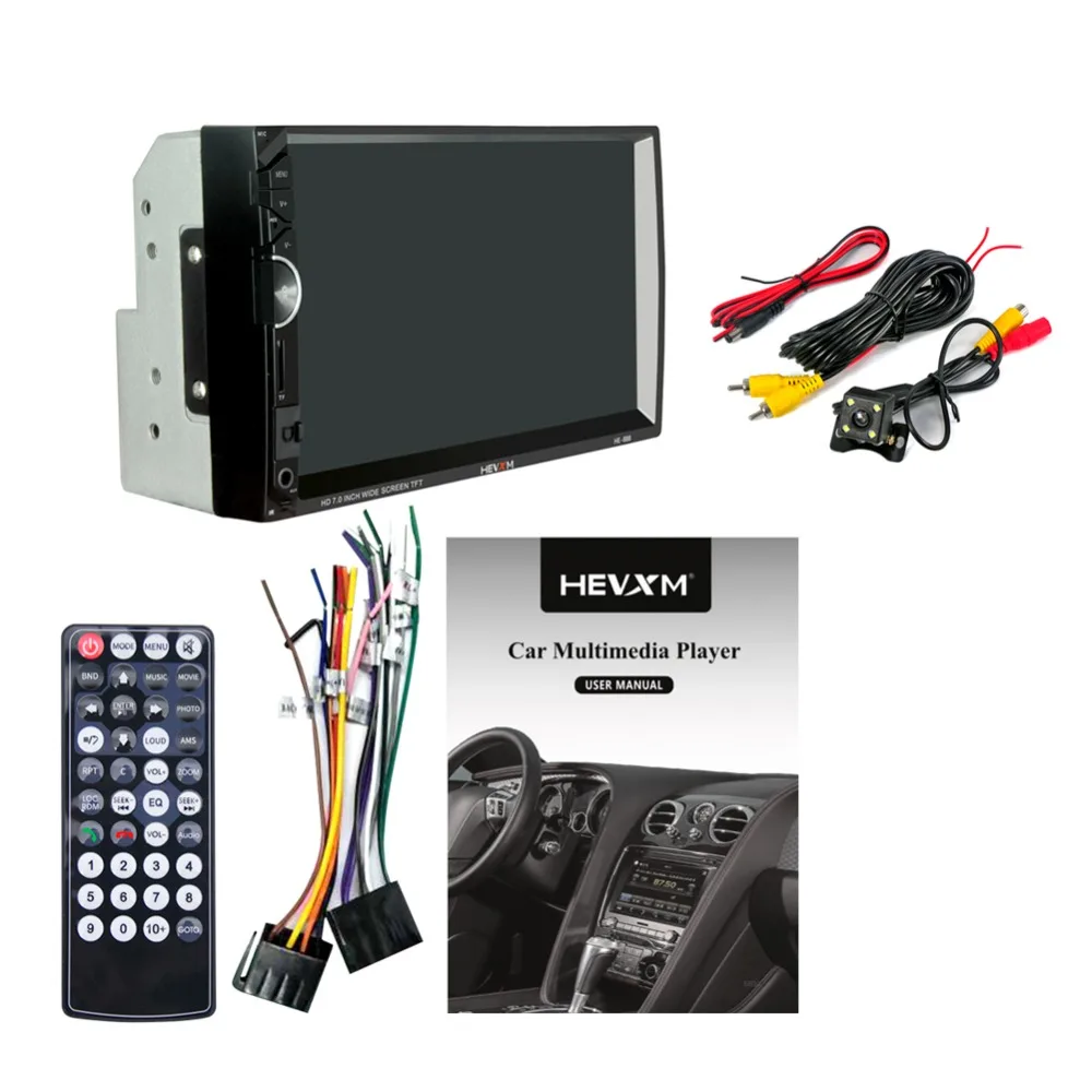 

2Din Car Radio 7"HD Touch mirrorlink Android Player subwoofer MP5 Autoradio Bluetooth Rear View Camera tape recorder