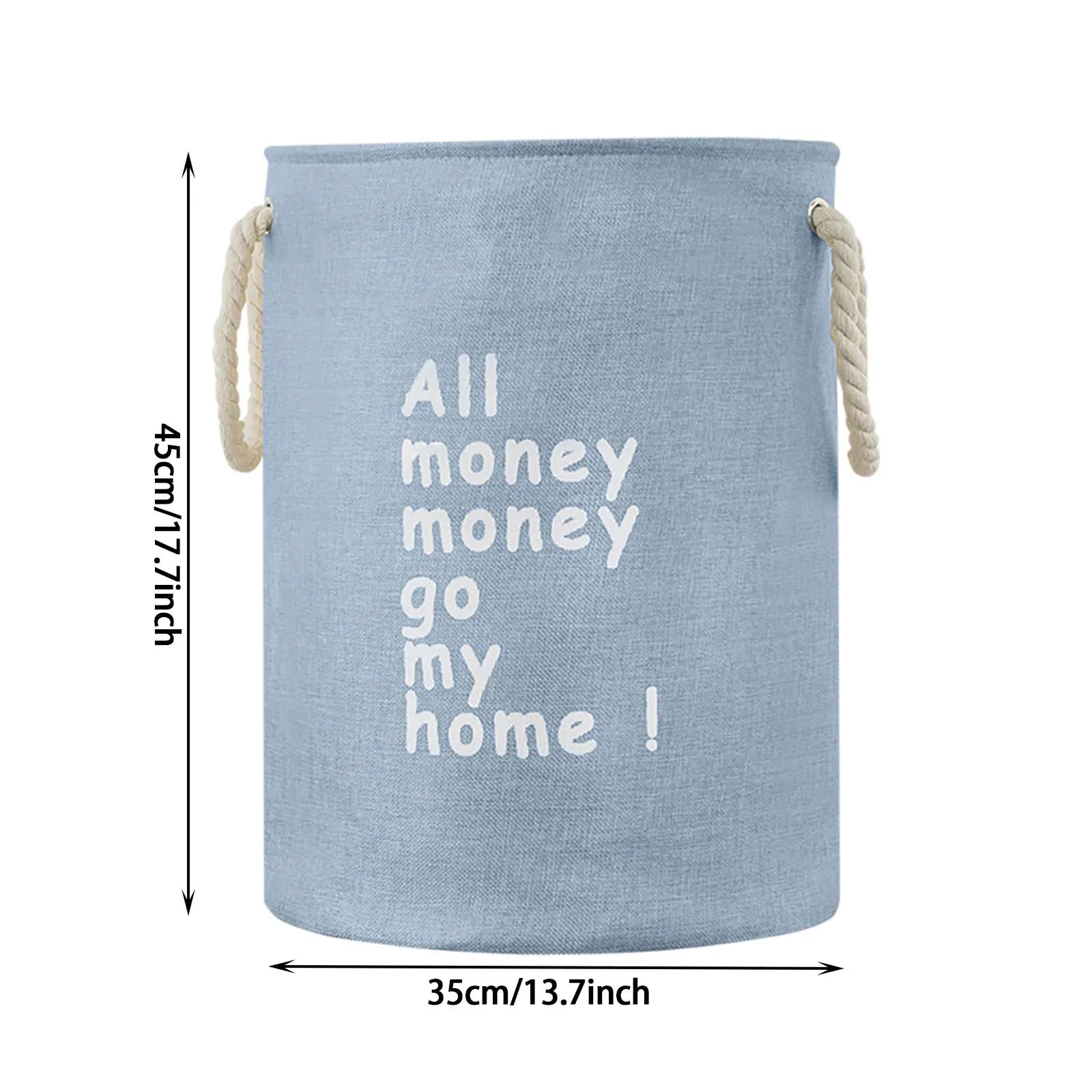 

1 PCS Cotton Linen Folding Water Laundry Basket Toy Storage Basket Storage Bucket Clothes Toys Storage Basket Laundry Basket