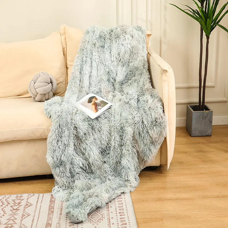

9color Plush Fleece Thicken Blanket Adult Fashion Quilts Home sofa bed Office Washable Kids Girls Blanket Throw Blanket