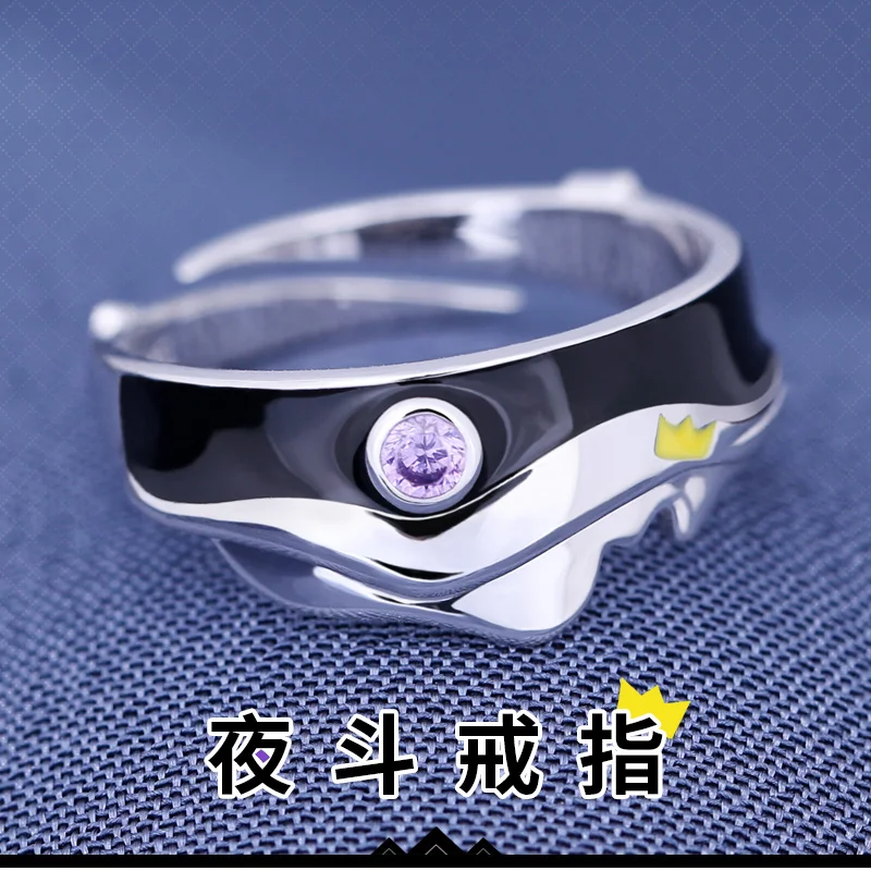 

Japan Anime Noragami Yaboku Cosplay S925 Sterling Silver Finger Ring Men Women Adjustable Jewelry Birthday Xmas Gift