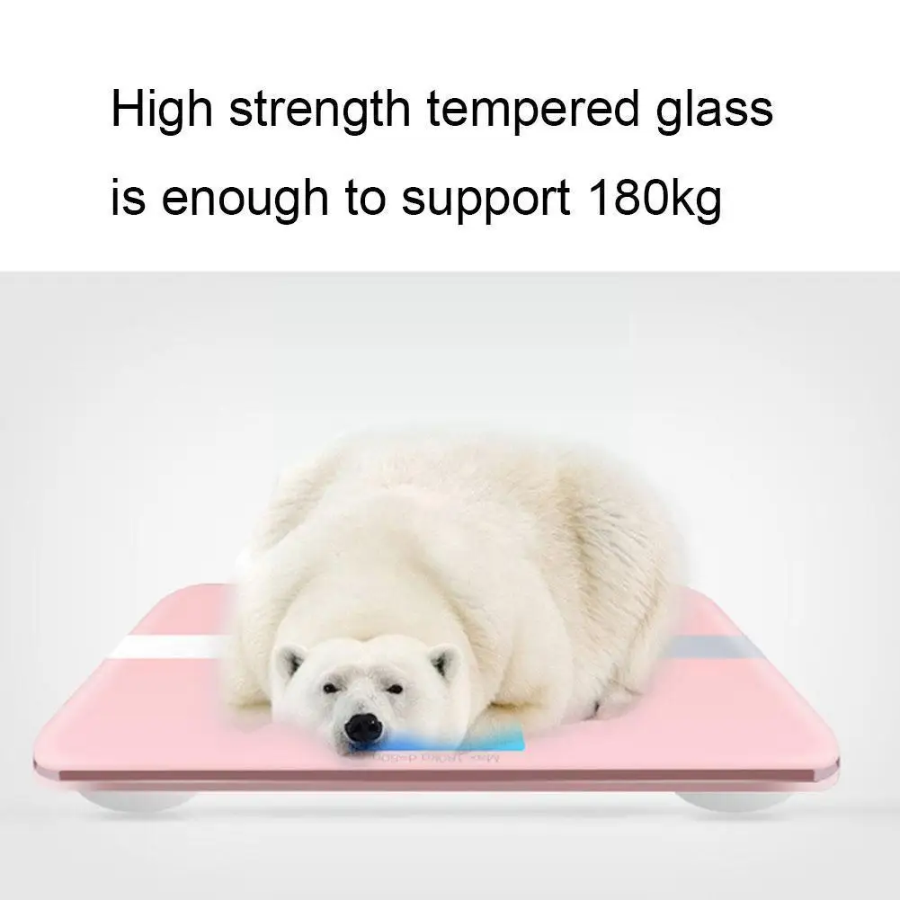 

Bathroom Body Floor Scales Bath Scale Body Weighing Body Smart Scales Glass Electronic Weight Display Scale Digital LCD E6E8