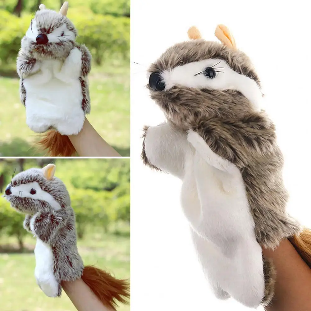 

27 cm Lovely Mouse Animal Doll Plush Sleeve Hand Puppet Storytelling theater Plush Toy Kids Gift for Children