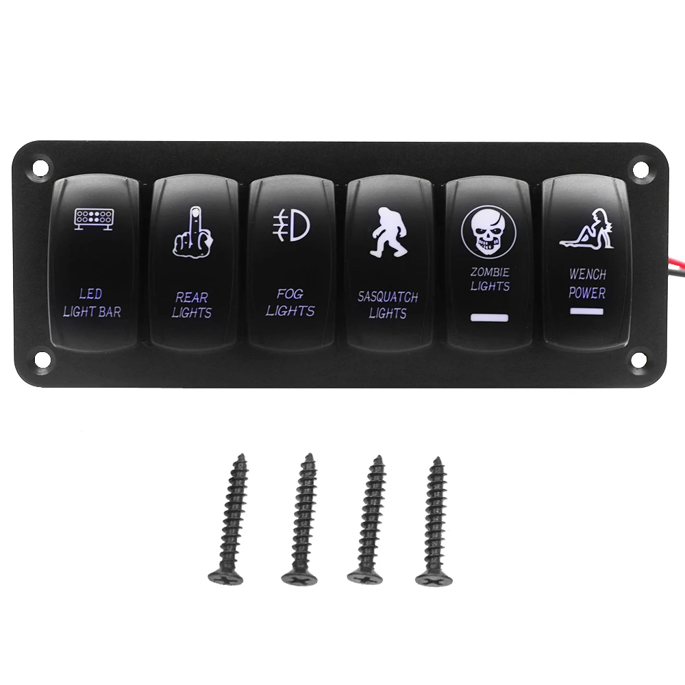 100% новый красный синий зеленый автомобильный морской катер 6-Gang