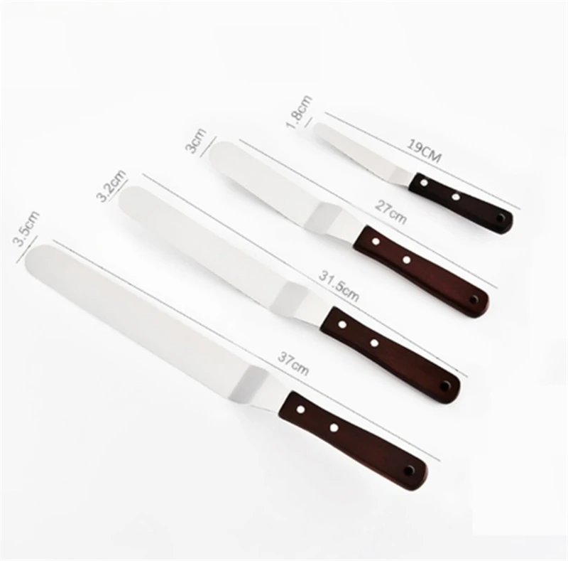 Шпатель для украшения тортов угловой шпатель глазировки 4/6/8/10 дюйма из