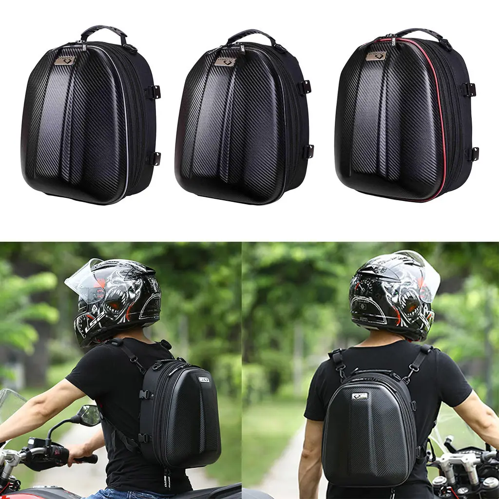 

Motorcycle Rear Tail Seat Back Saddle Pack Waterproof Shoulder Bag w/Cover