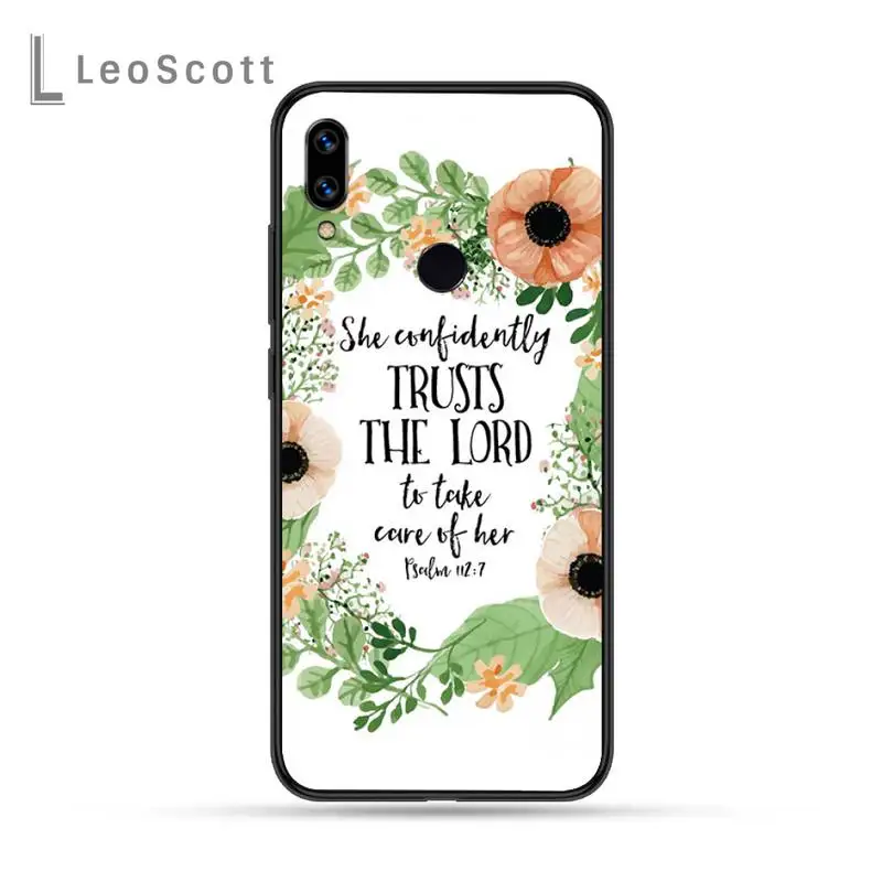 

Bible Quotes verse Philippians Jesus Christian Phone Case For Xiaomi Redmi Note 4 4x 5 6 7 8 pro S2 PLUS 6A PRO