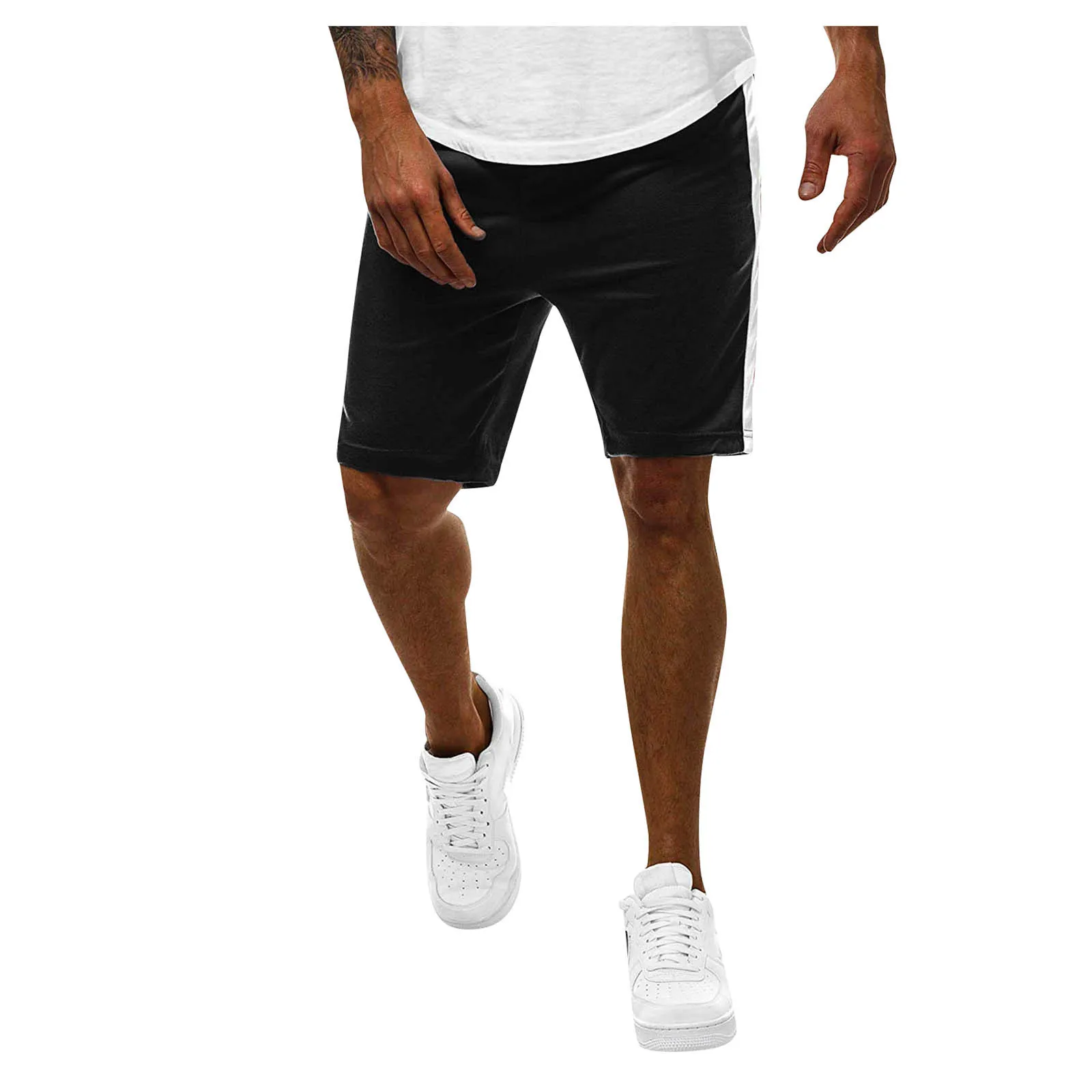 Шорты мужские для спортзала повседневные спортивные штаны с карманами фитнеса и