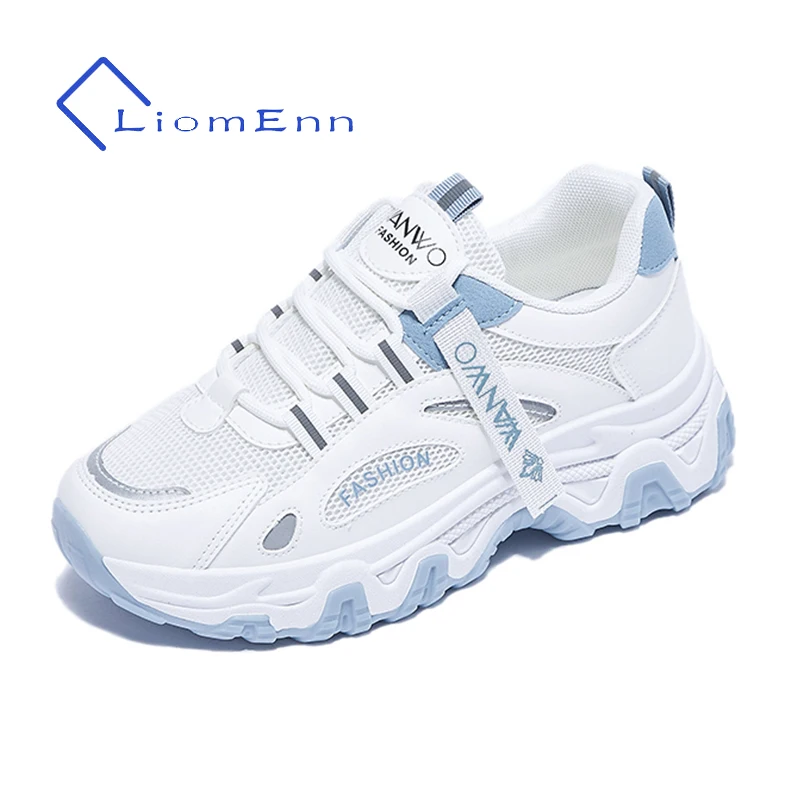 

Fashion White Platform Sneakers Women 2021 Running Sport Shoes Trainers Casual Vulcanized Chunky Sneakers Tennis basket femme