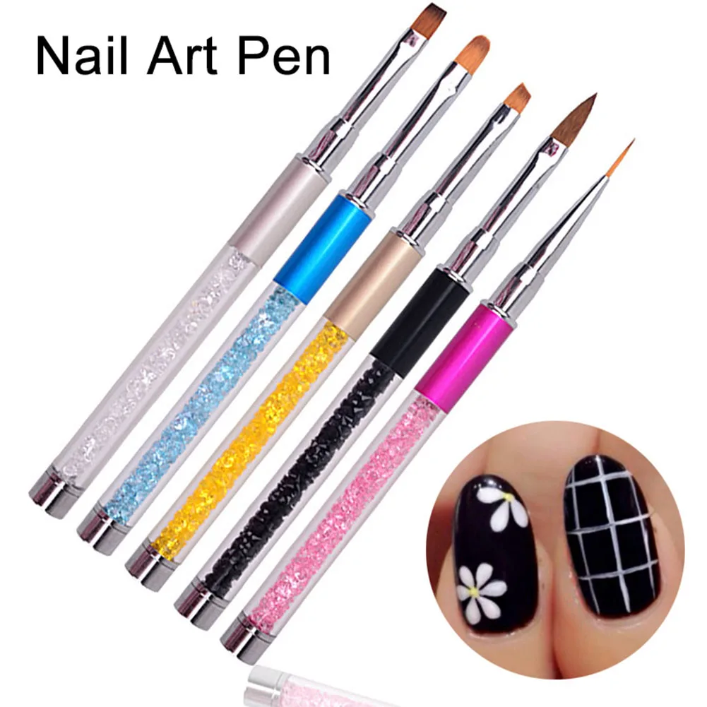 Nail Art Engraving Embossing Pen 2 Ways Painted Draw Dotting Durable Manicure Tools V9-Drop | Красота и здоровье