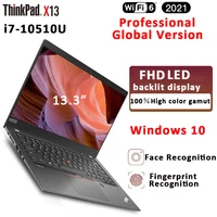 lenovo thinkpad x13 laptop i7 10510u windows 10 professional 16gb 1tb ssd intel 13 3 inch wifi 6 fhd led backlit display