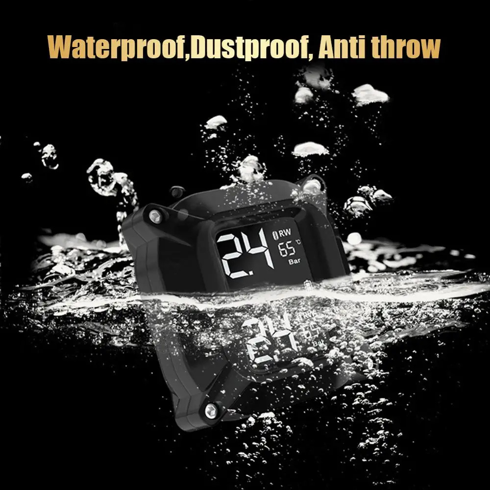 

Wireless LCD Motorcycle TPMS Tire Pressure Monitor Systems+2 Sensors Bicycle Motorcycle tire pressure monitor