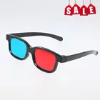 Новый 1x черная оправа с красные, синие 3D очки черная рамка для размерного анаглифа ТВ фильм DVD видео игры предлагает чувство реальности