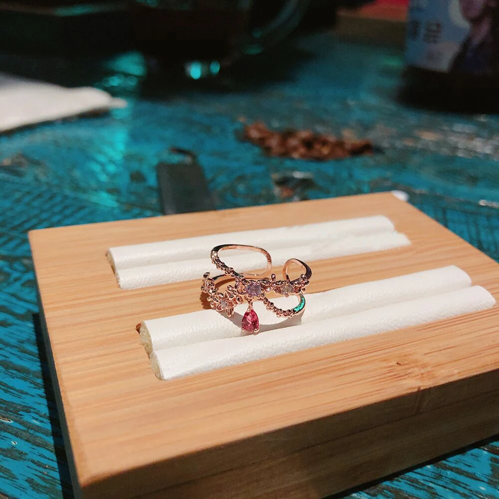 Женские регулируемые кольца MENGJIQIAO корейские милые с кубическим цирконием в