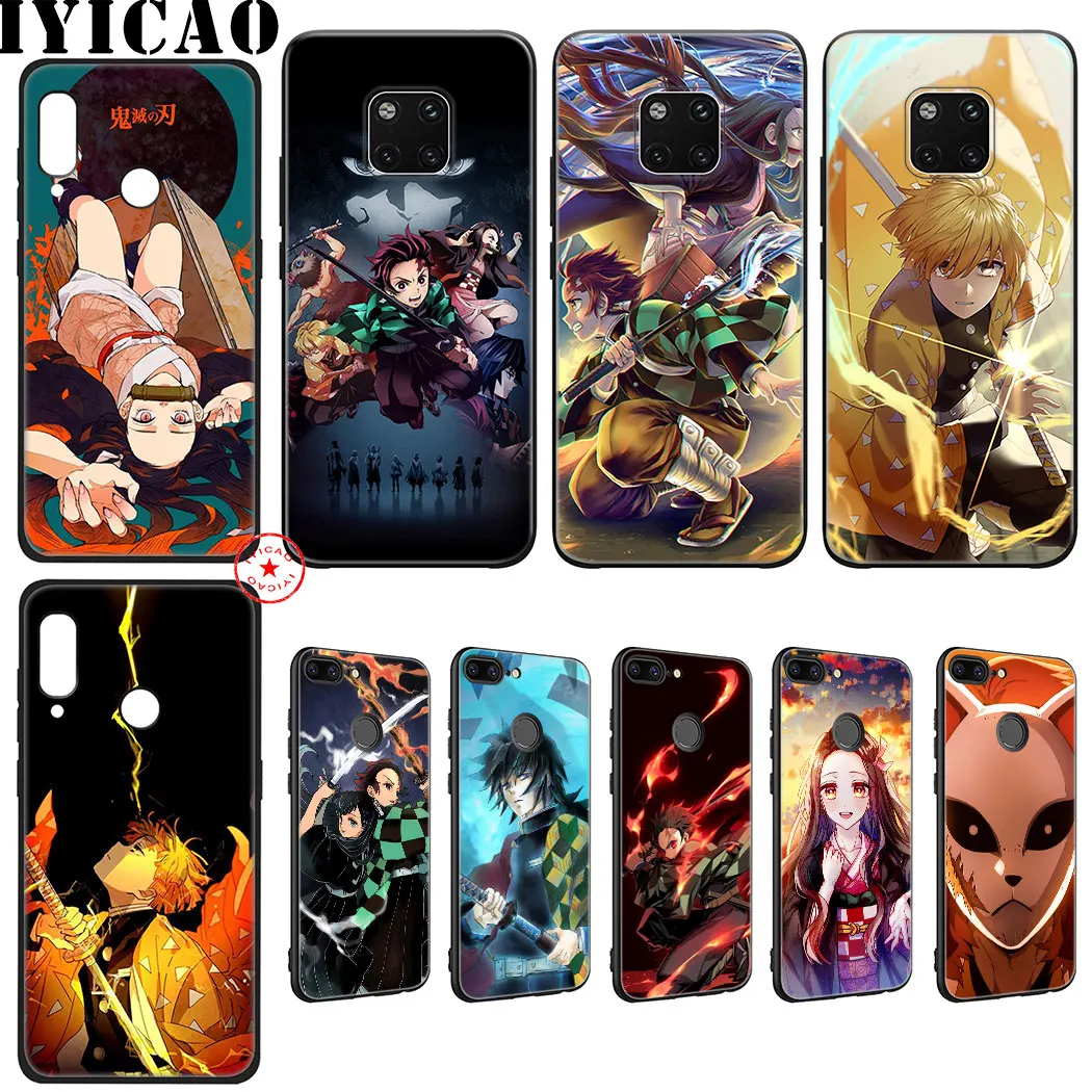Аниме Demon Slayer силиконовый мягкий чехол для Huawei Nova Smart 5 5T 5i 4E 4 3i 3 2i 2 Lite Mate 30 20 10 Pro
