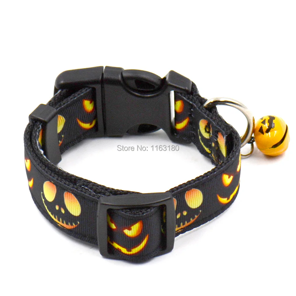 12 шт./лот милый собачий ошейник колокольчик Регулируемый Собачий Ошейник для