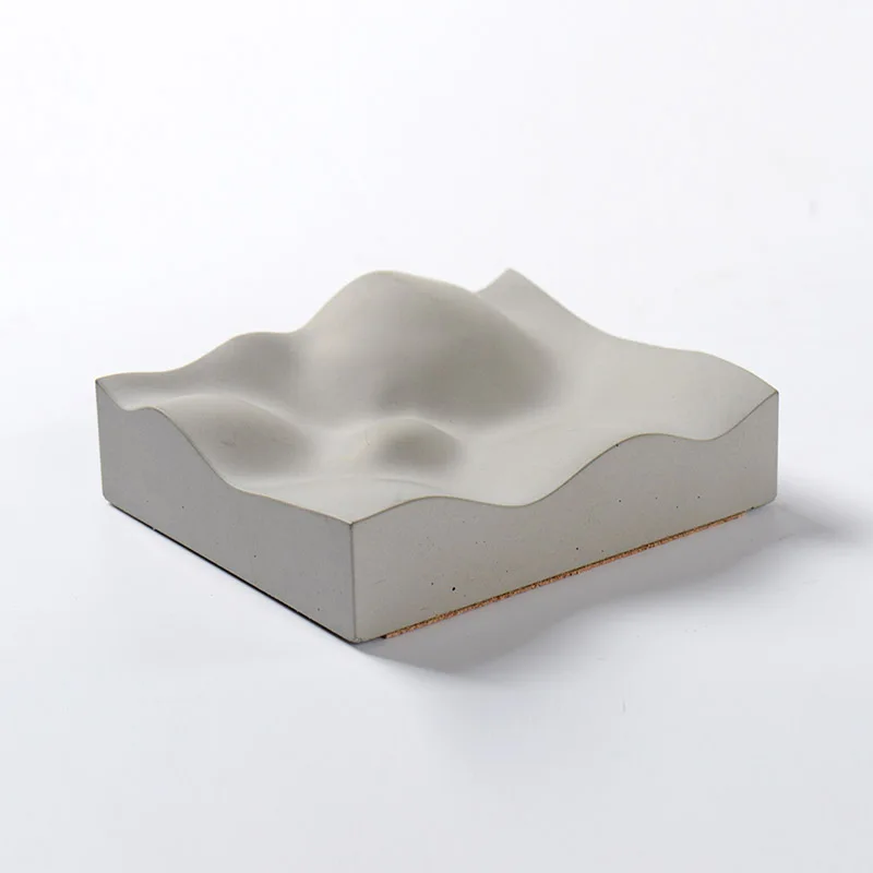 

Silicone Tray Moudls Handmade Soap Dish Concrete Mould for Cement Making Tool
