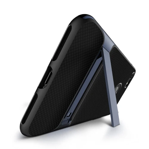 Navy blue Case Рок чехол для телефона для iPhone 8/8 плюс защитный корпус, серия Royce задняя крышка чехол для iPhone 8 Plus Coque с подставкой - Цвет: Navy blue Case