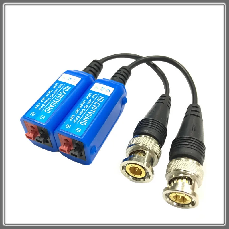 HD CVI/AHD/TVI twisted BNC CCTV passive transceiver Cat5 UTP video Balun IPC for 2MP 3MP 4MP 210C In the 200M Range | Безопасность и