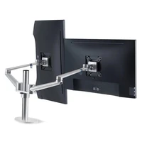 2018 new ol 2 17 32 full motion double monitor desktop stand 360 rotate 2 8kg adjustment arm computer table holder bracket