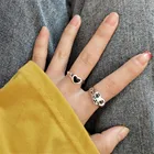 Винтажное креативное женское кольцо в виде плача и слез, модное кольцо с изменяемым размером и открытой лягушкой для женщин, для бара, ночного клуба, ювелирные изделия, подарок