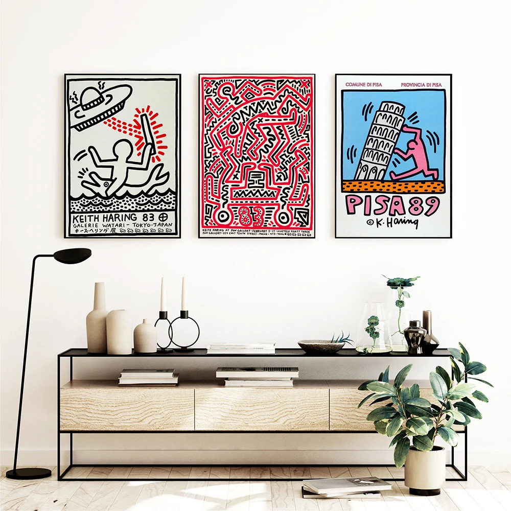 Кит художественная выставка плакат Пиза абстрактная печать винтажная поп