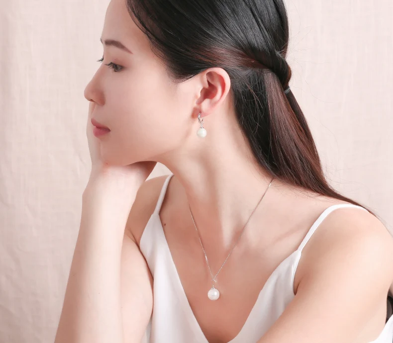 Жемчужные серьги из натурального чистого твердого серебра 925 пробы ювелирные