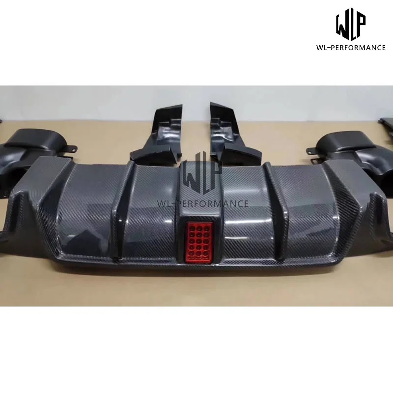 W238 e Coupe High Quality Carbon Fiber Rear Diffuser with Led Lights Stainless Steel Exhaust Pipe for Mercedes-benz E300 2018 | Автомобили