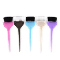 women 1pc plastic hair dye color comb brushes color random