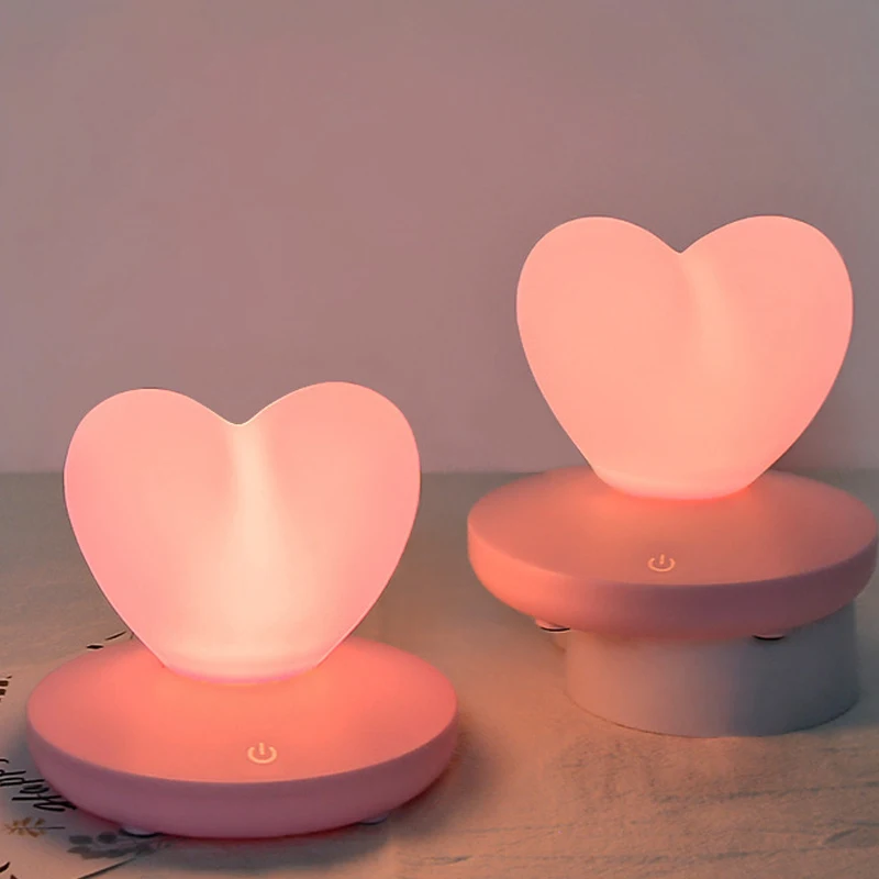 

Usb Charging Decorative Lamp Night Light Remote Novelty Baby 3D Loving Heart Atmosphere Light Bedside Girl Gift Room Light