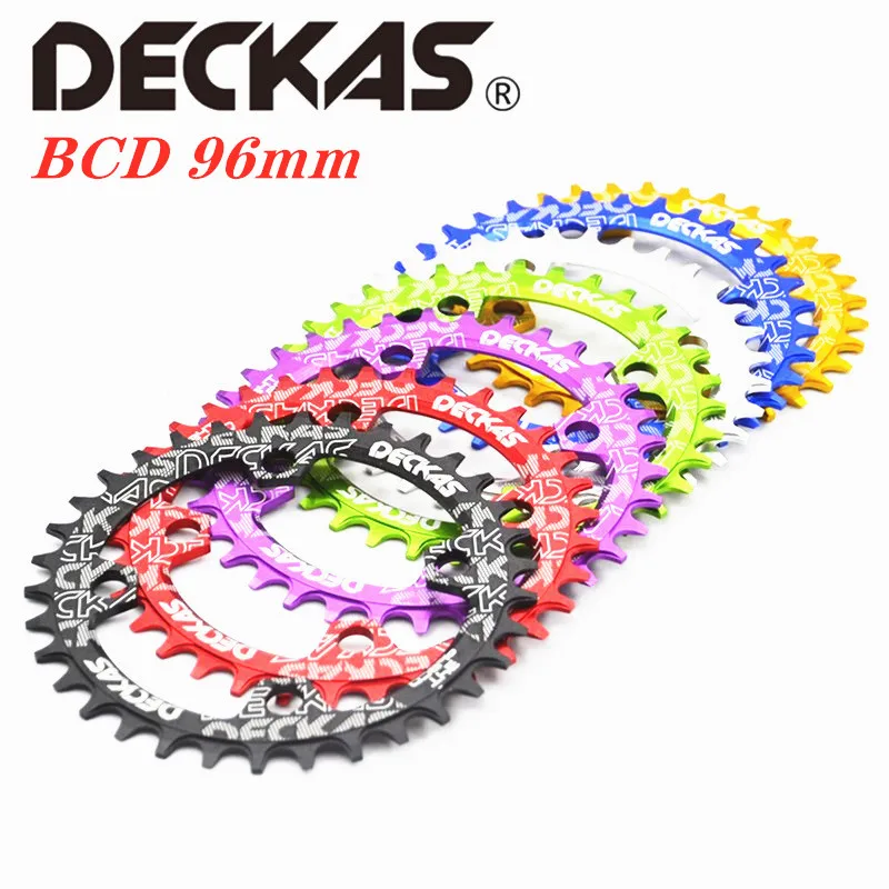 Звезда велосипедная DECKAS 96BCD круглая узкая широкая 32T 34T 36T 38T для M7000 M8000 M9000 M6000|Шатун