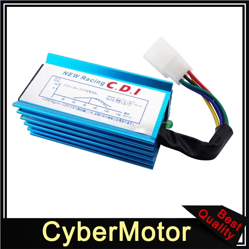 Синяя гоночная катушка зажигания+ 5 Pin AC CDI+ A7TC Свеча зажигания для 50cc 70cc 90cc 110cc 125cc 140cc 150cc питбайк мотоцикл
