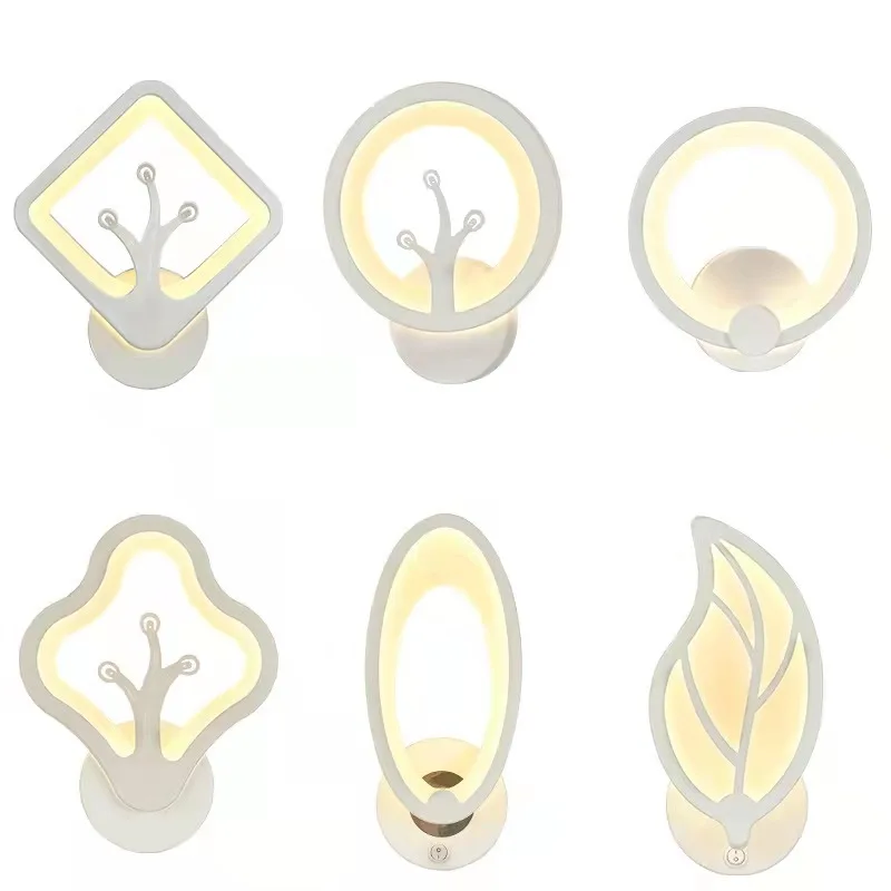 

Leaf Wall Light AC110V 220V Modern Living Room Kids' Room Corridor Deco Sconce Lamp