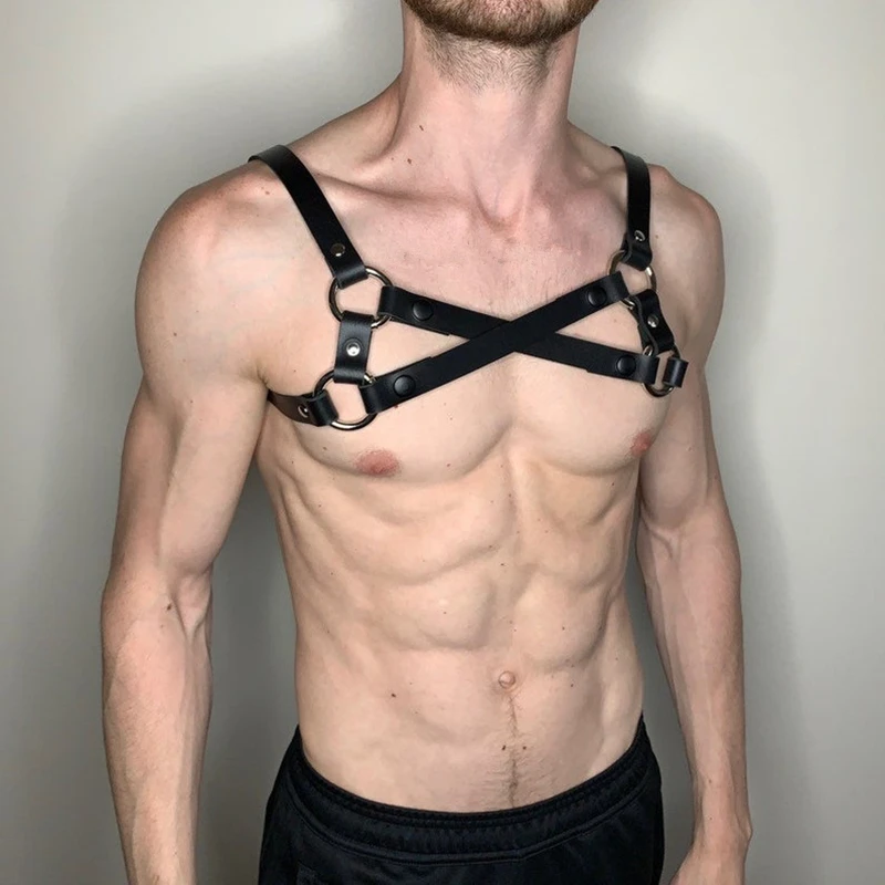 Высококачественное нижнее белье из искусственной кожи мужские упряжки БДСМ