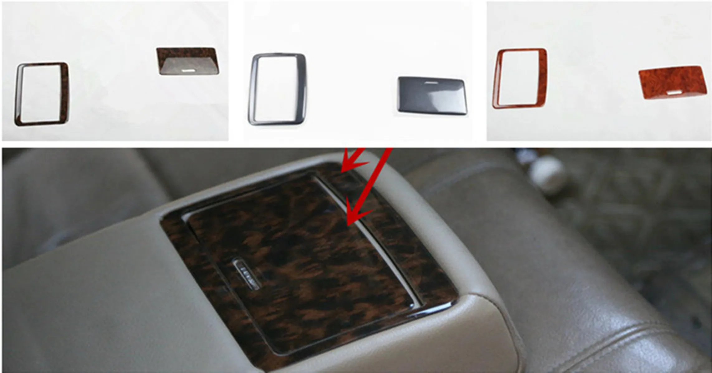 

2pcs/lot Car stickers ABS carbon fiber grain or wooden grain Rear storage box decoration cover for 2003-2007 HONDA Accord 7 MK7