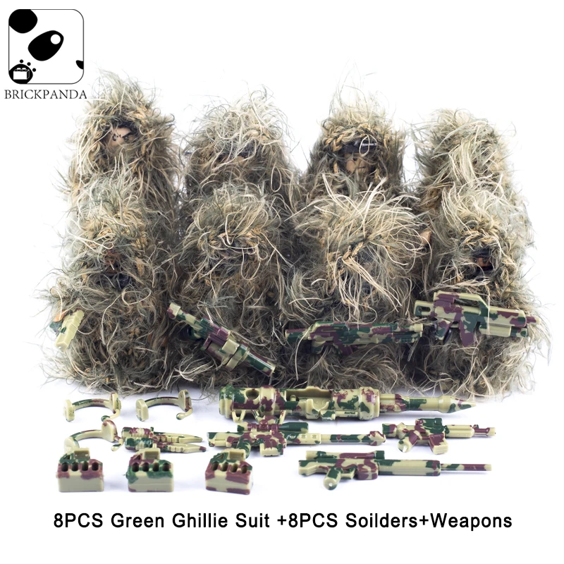 WW2 Военная Броня снайпера Строительные блоки АРМИЯ SWAT Soilder фигурки винтовка