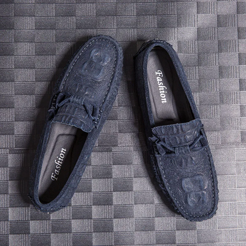 Модные лоферсветильник кие дышащие слипоны на плоской подошве Мужская обувь для