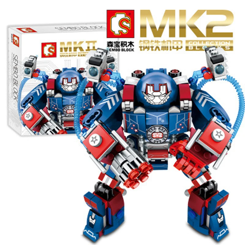 Новый герой стали mecha капитан Конг Робот серии мальчик и детская головоломка блок