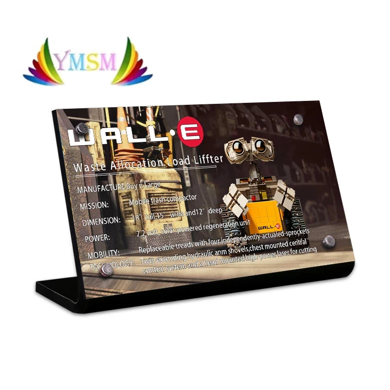 

The Acrylic Display Stand Brand For 21303 Idea Robot Walle Toys Educational Building Blocks Diy Bricks Xmas Gift For Children