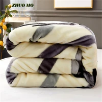 special thicked raschel heavy blanket winter thick coral flannel blanket sheet napping bed cover spring autumn home quilt sheets