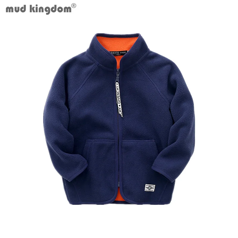 

Mudkingdom Little Girls Boys Winter Jacket Fleece Lined Zipper Stand-up Clollar Outerwear for Children's Clothes Clothing Warm
