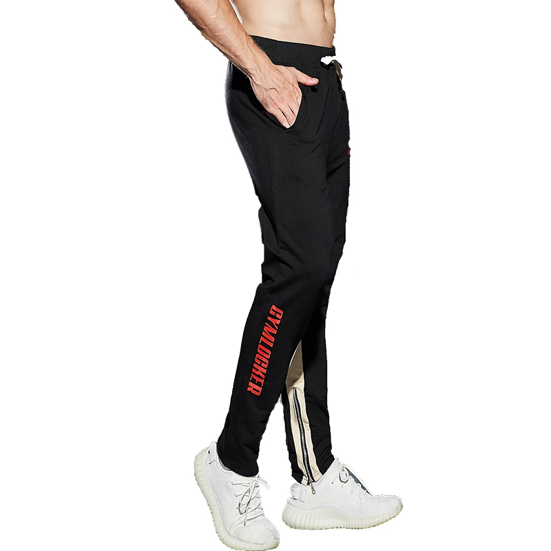 Штаны мужские спортивные хлопковые джоггеры облегающие штаны для бега