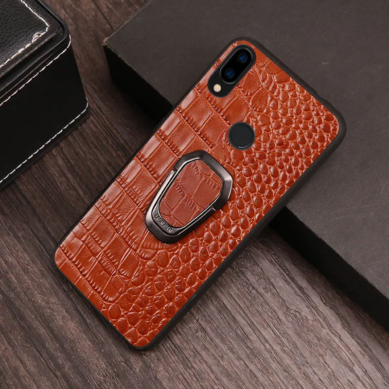 Coffee Роскошный чехол для телефона Xiaomi pocophone F1 8 9 9se 9T A1 A2 lite Max 3 Pro с текстурой крокодила чехол для Redmi Note 5 6 7 6A 7A Pro - Цвет: Coffee