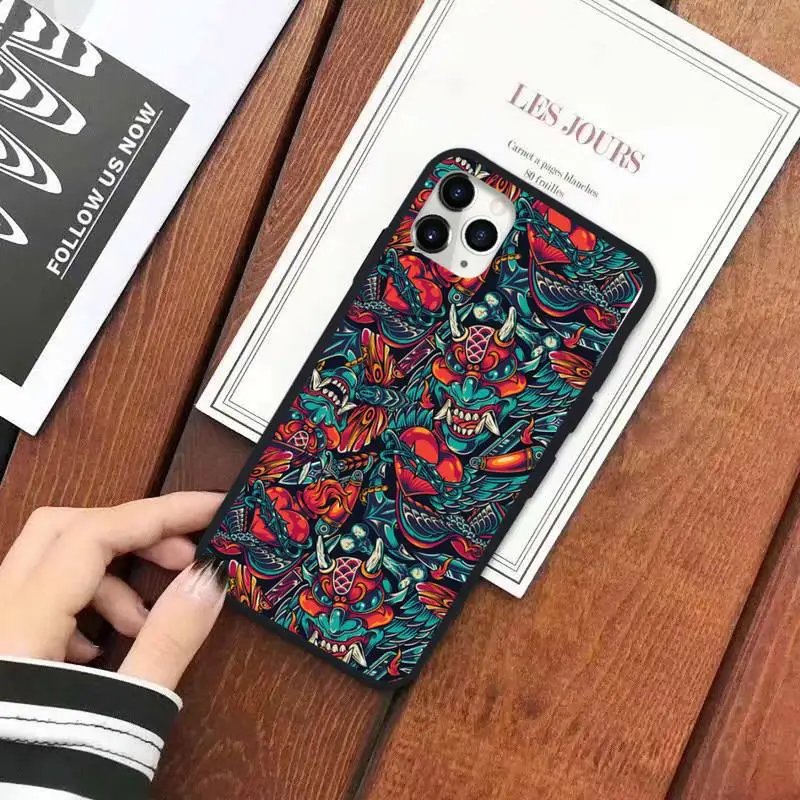 

Japanese Style Art Japan retro art Phone Case for iPhone 11 12 pro XS MAX 8 7 6 6S Plus X 5S SE 2020 XR