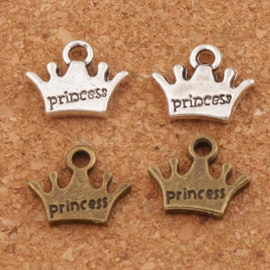 

Princess Crown Spacer Charm Beads 10.5x13.1mm 300PCS Zinc Alloy Bronze Pendants Alloy Handmade Jewelry DIY L029