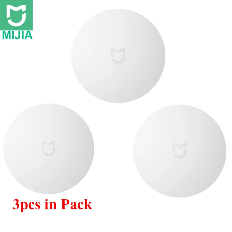 3pcs Xiaomi умный беспроводной переключатель для xiaomi умный дом центр управления умный Многофункциональный белый переключатель в коробке - Цвет: 3pcs