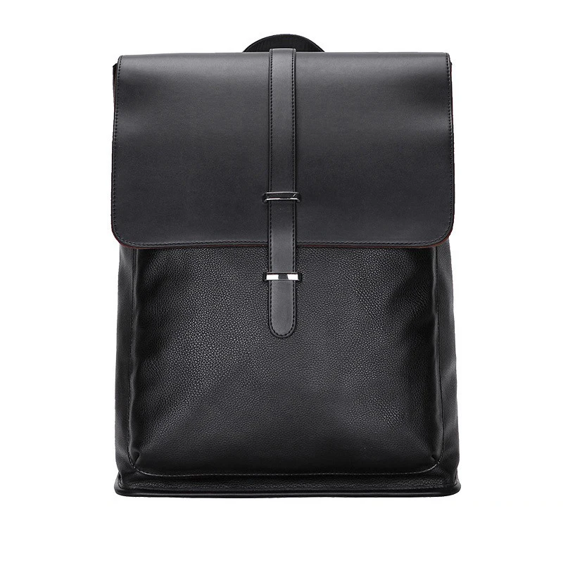 New Brand 100% Genuine Leather Men Backpacks Real Natural Leather Student Backpack Boy Luxury Lager Computer Laptop Bag Fashion