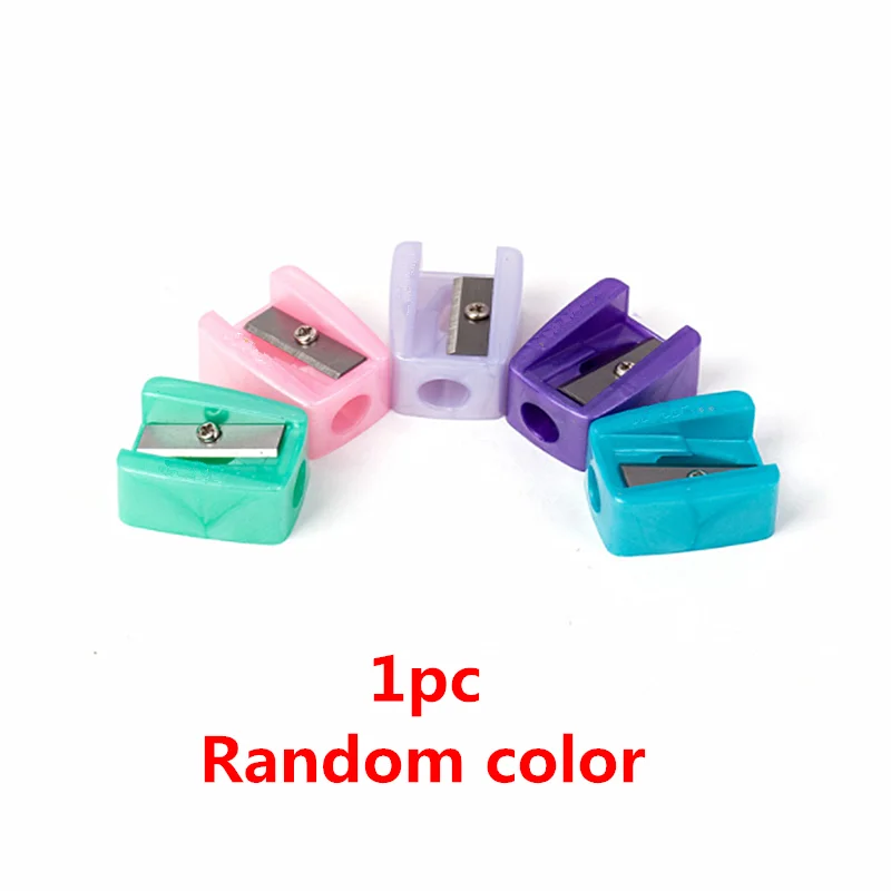 Random color 1pc 1 шт., точилка для карандашей в форме поросенка Sacapuntas с милым рисунком поросенка, школьные принадлежности для студентов, Канцтовары для рисования - Цвет: Random color 1pc